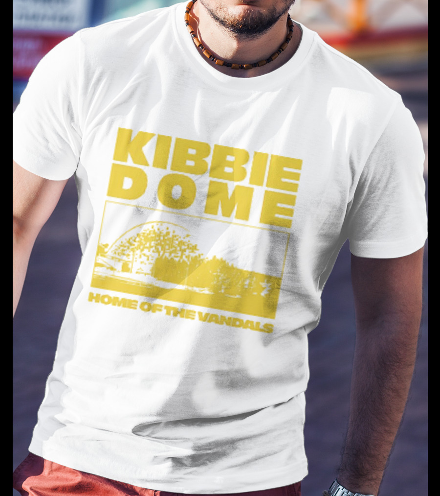 Kibbie Dome Home Of The Vandals Idaho Vintage Newspaper T-Shirt