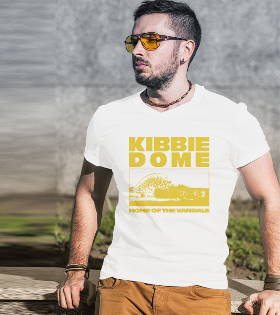 Kibbie Dome Home Of The Vandals Idaho Vintage Newspaper T-Shirt