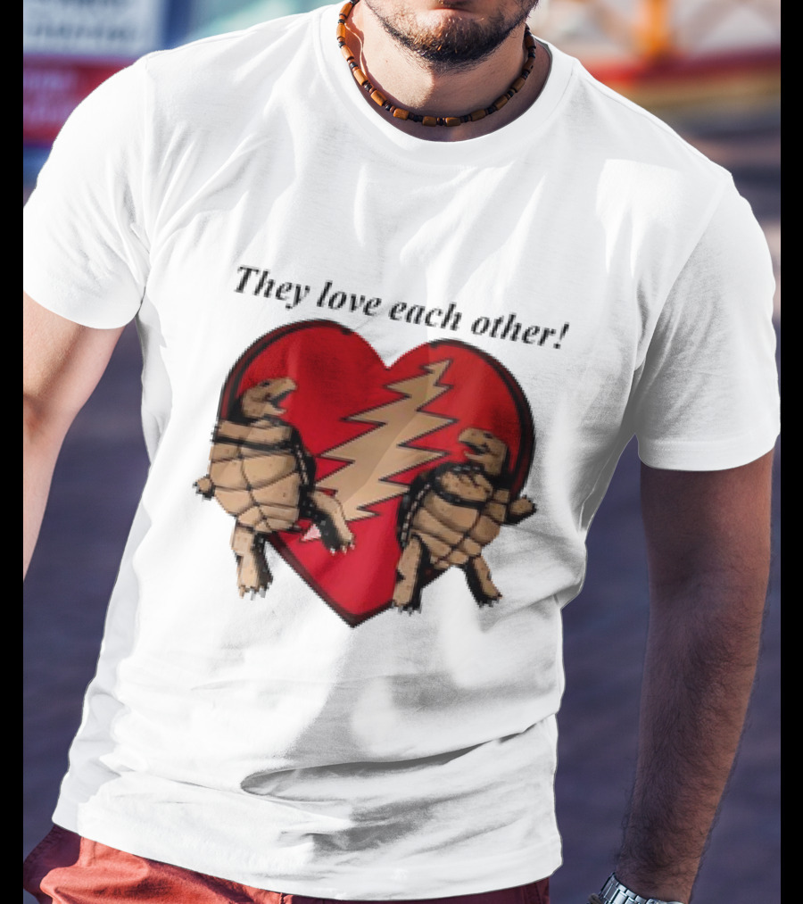 They Love Each Other Grateful Dead Heart Tortoises Valentine's Day T-Shirt