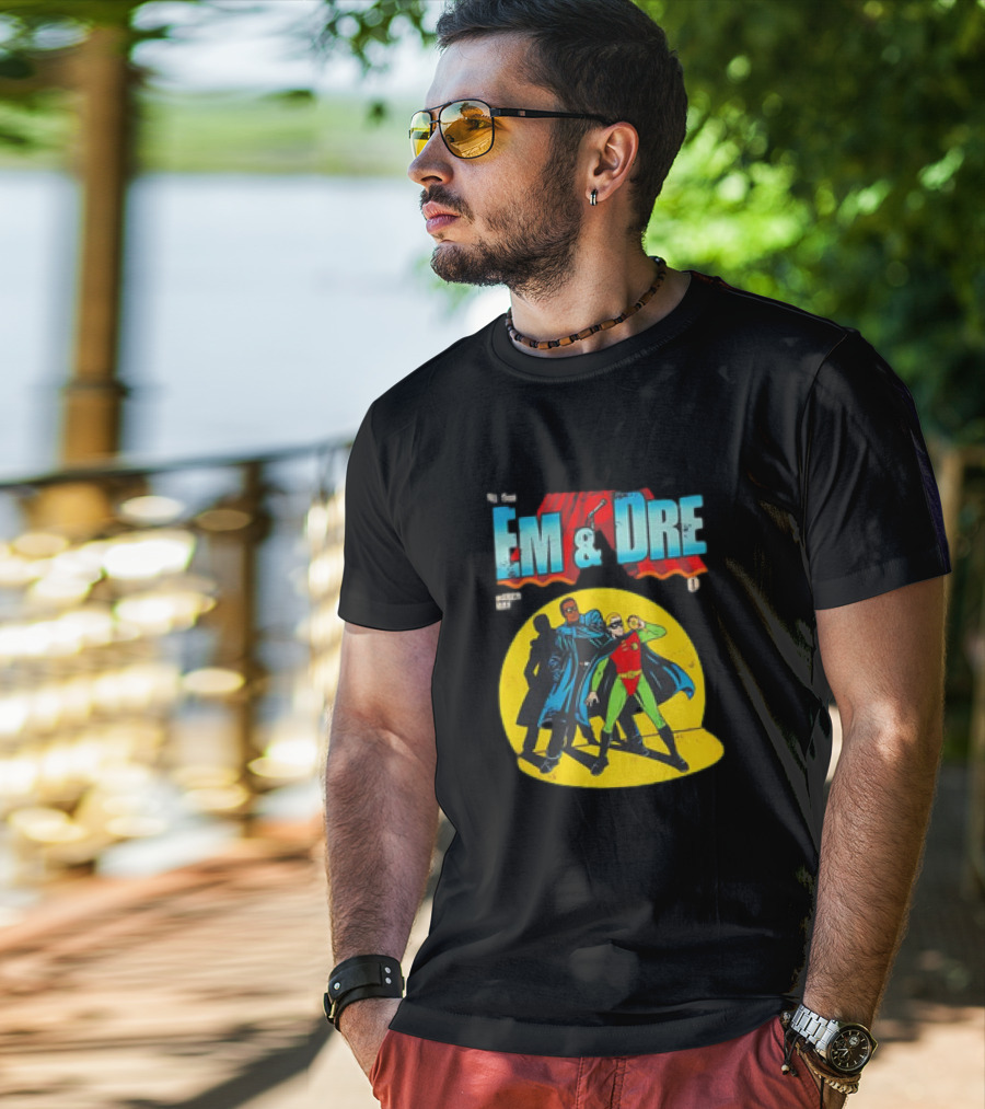 The Real Em And Dre Comic Superheroes Issue One T-Shirt