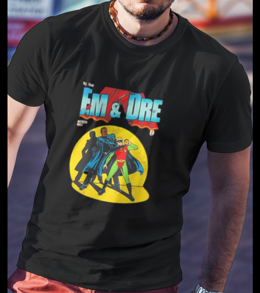 The Real Em And Dre Comic Superheroes Issue One T-Shirt