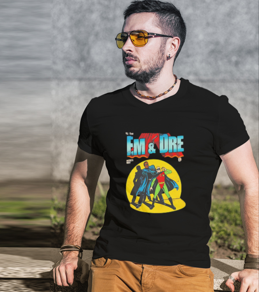 The Real Em And Dre Comic Superheroes Issue One T-Shirt