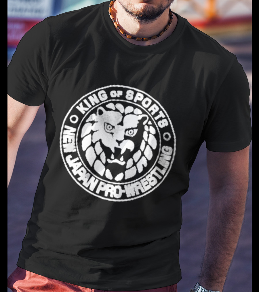 King Of Sports New Japan Pro Wrestling Lion T-Shirt