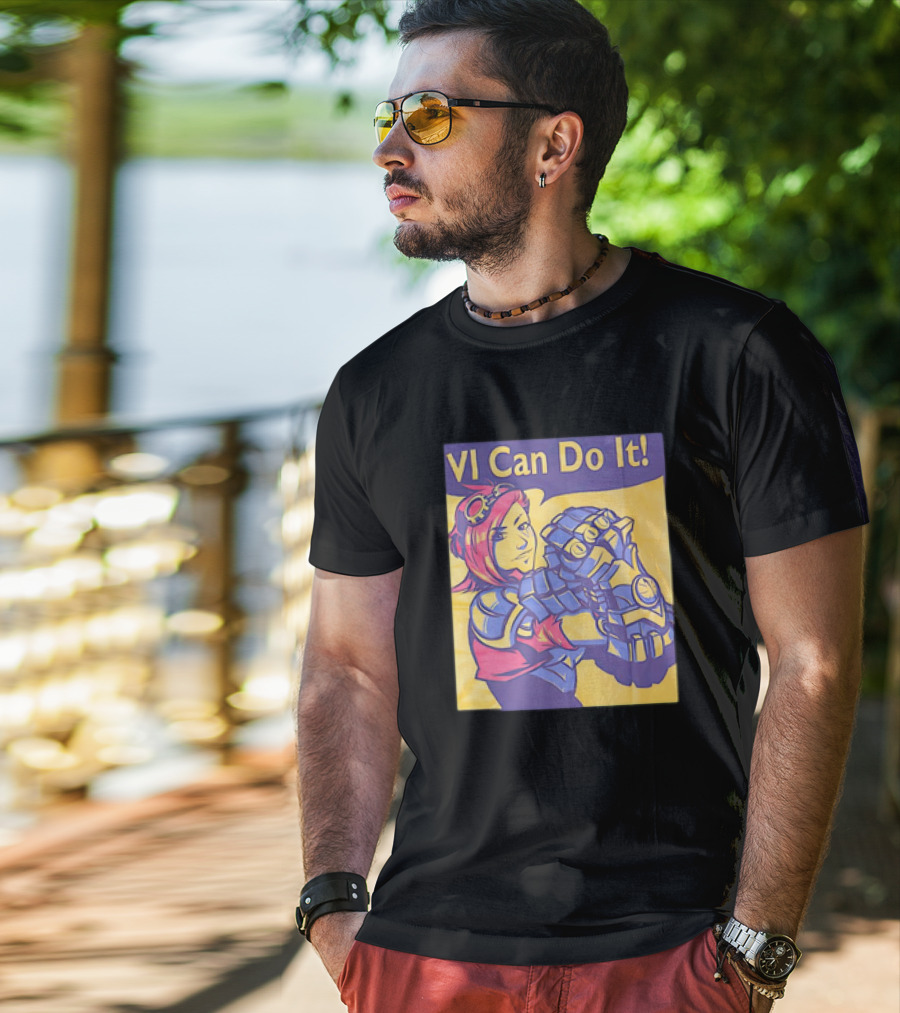 VI Can Do It League Of Legends Rosie The Riveter T-Shirt