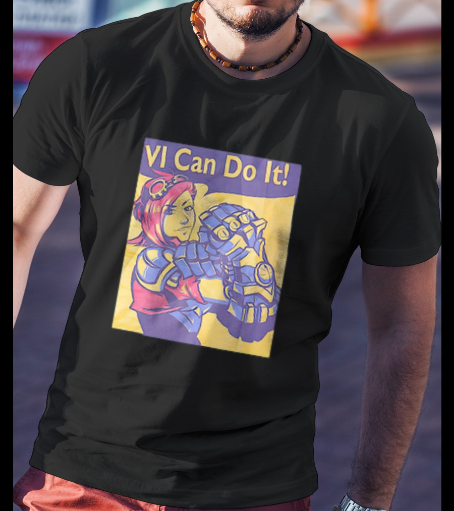 VI Can Do It League Of Legends Rosie The Riveter T-Shirt