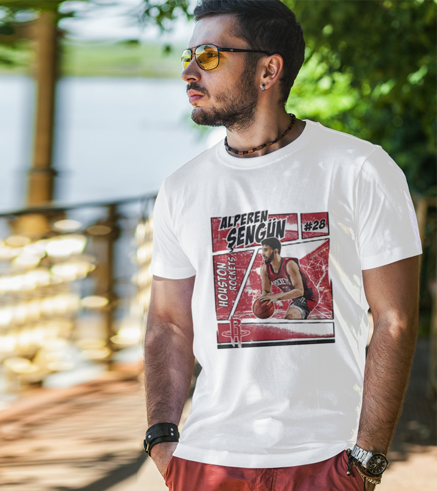 Alperen Sengun #28 Houston Rockets NBA Basketball Comic Vintage T-Shirt