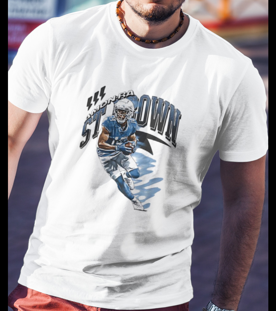 Amon-Ra St. Brown Detroit Lions NFL Football Retro Vintage T-Shirt