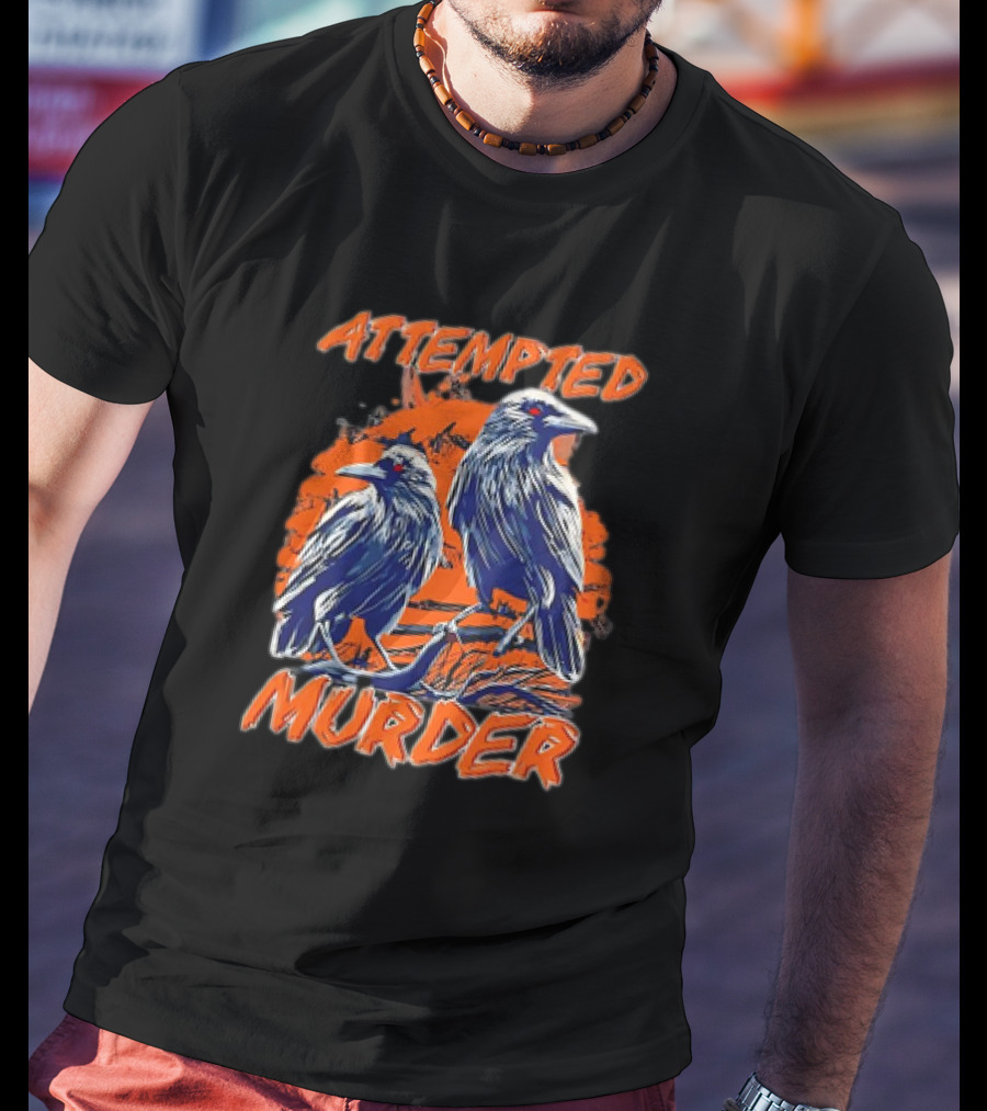 Attempted Murder Vintage Ravens T-Shirt