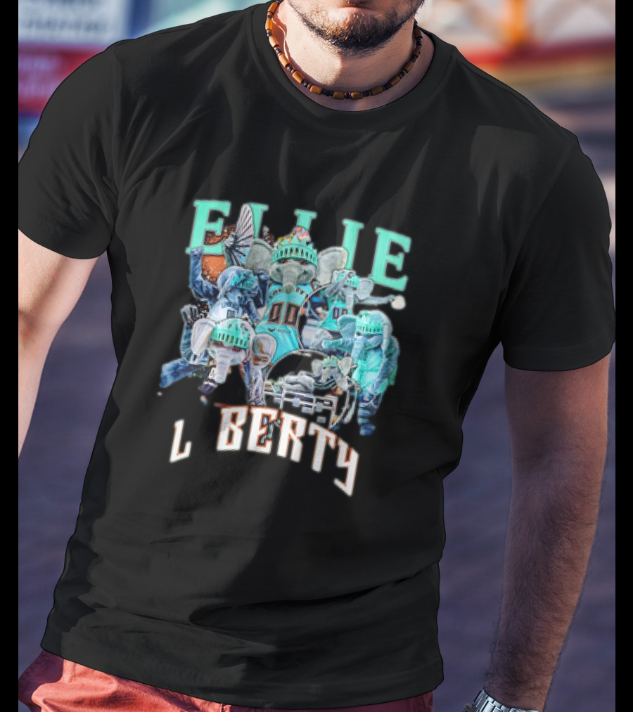 New York Liberty Ellie Basketball Christmas Statue Of Liberty T-Shirt