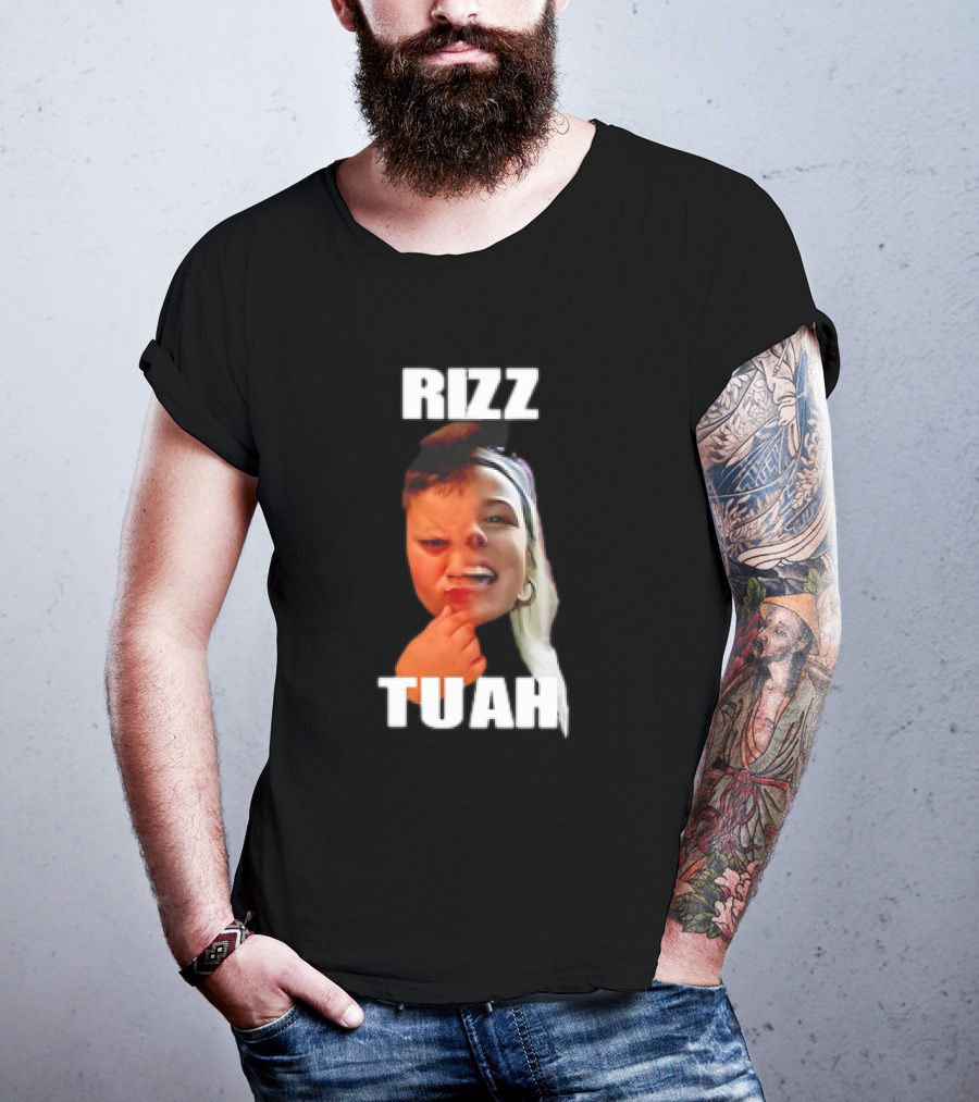 Rizz Tuah Hawk Rizzler Face Mashup T-Shirt