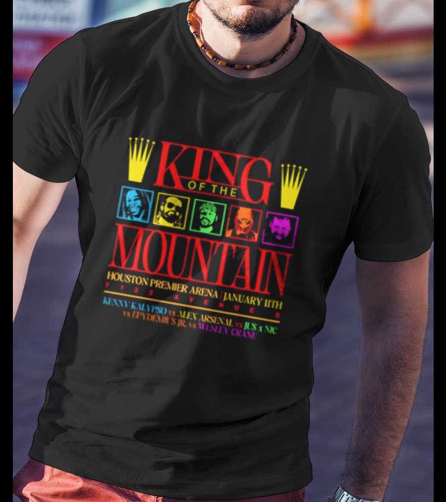 WrestleRave King Of The Mountain Houston Premier Arena January 11th T-Shirt