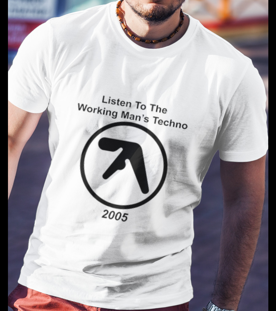 Listen To The Working Man’s Techno Aphex Twin Logo 2005 T-Shirt