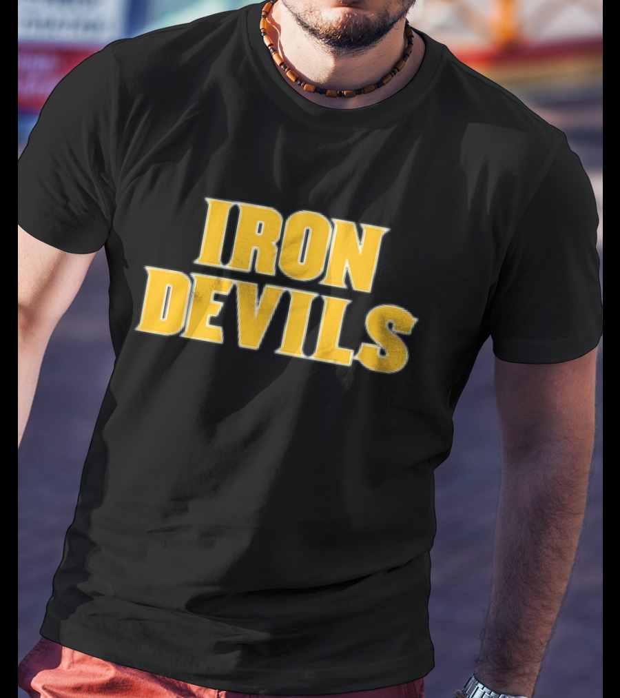 ASU Iron Devils Team Symbol Iconic Yellow T-Shirt