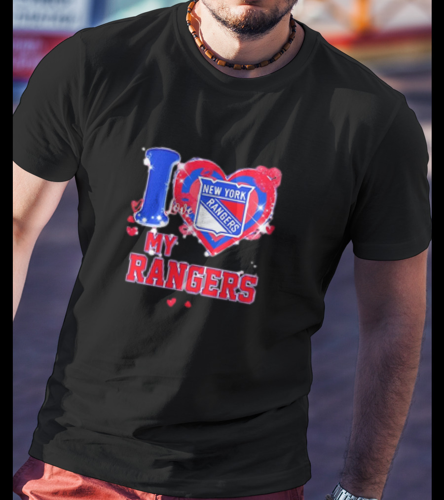 I Love My New York Rangers Heart T-Shirt
