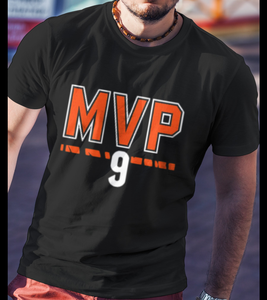 Joe Burrow MVP 9 Cincinnati Bengals NFL Football T-Shirt