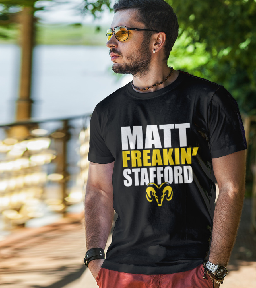 Los Angeles Rams Matt Freakin’ Stafford Iconic Ram T-Shirt