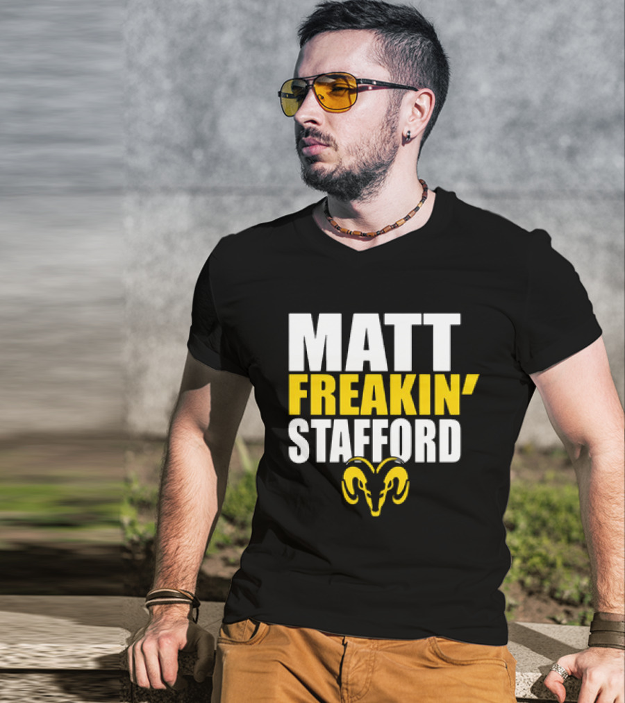 Los Angeles Rams Matt Freakin’ Stafford Iconic Ram T-Shirt
