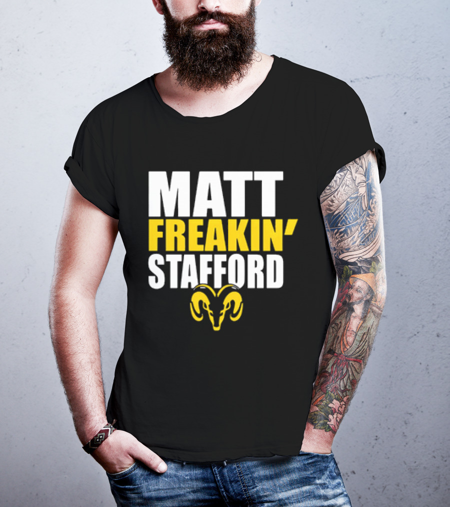 Los Angeles Rams Matt Freakin’ Stafford Iconic Ram T-Shirt