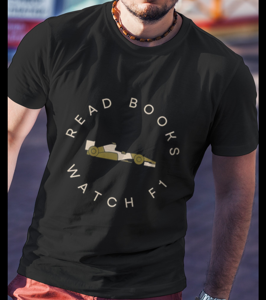 READ BOOKS WATCH F1 Racing Car T-Shirt