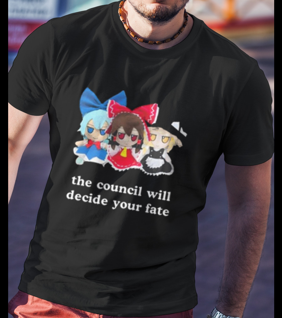 The Council Will Decide Your Fate Touhou Cirno Marisa Reimu Dolls T-Shirt