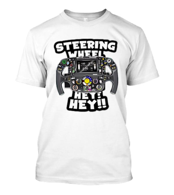 Steering Wheel Hey Kimi Raikkonen T-Shirt