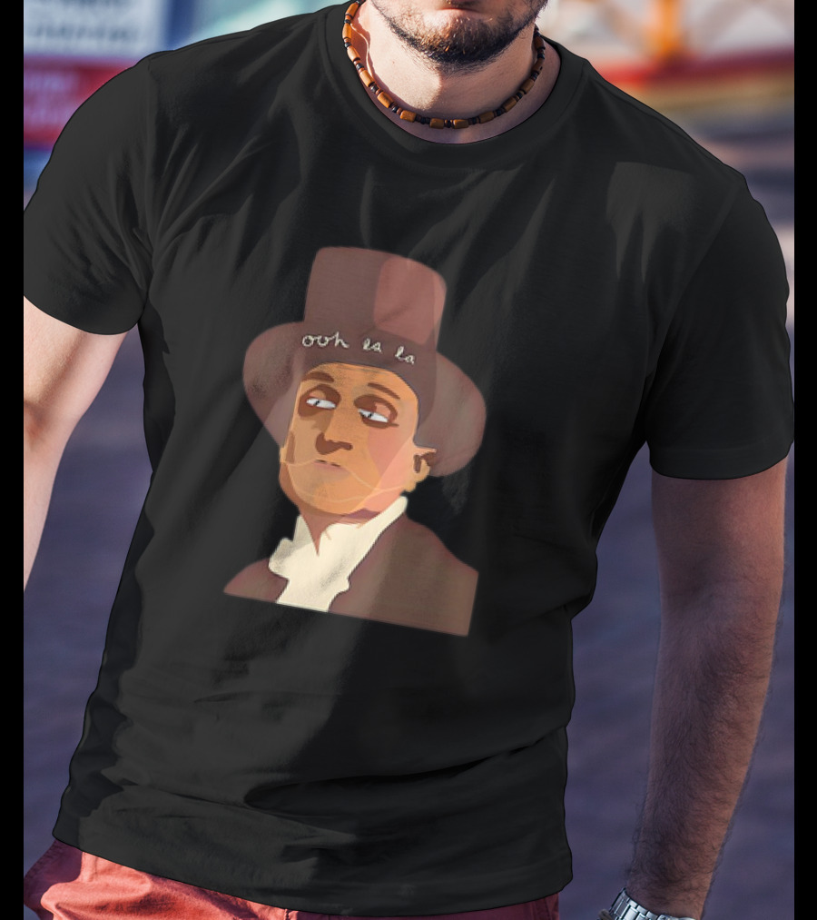 The Man Ooh La La Top Hat Gentleman Vintage Caricature Essential T-Shirt