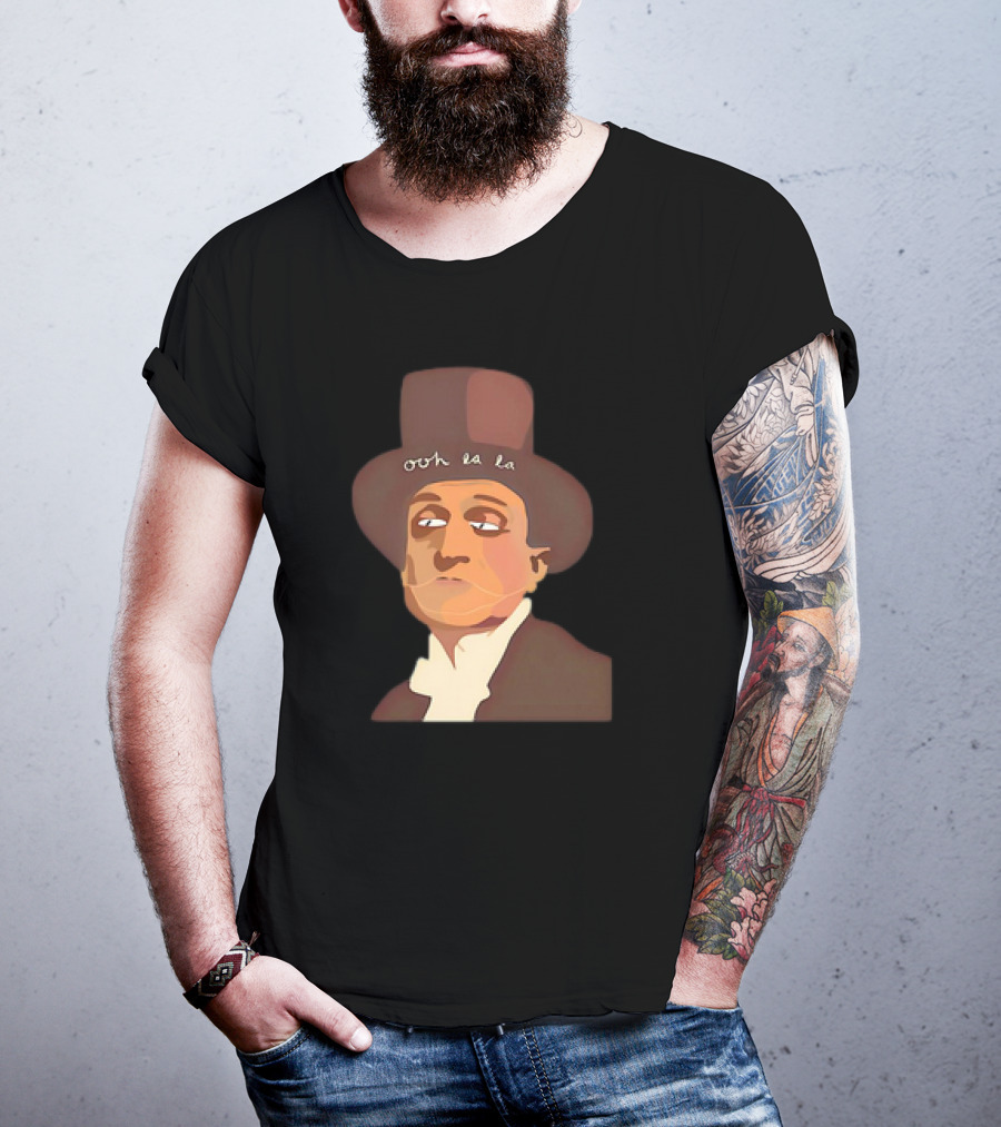 The Man Ooh La La Top Hat Gentleman Vintage Caricature Essential T-Shirt