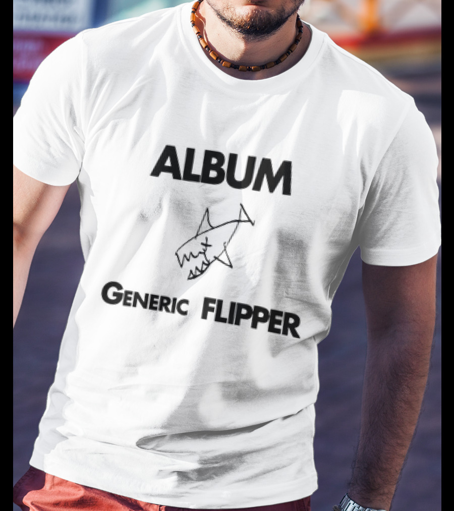 Album Generic Flipper Shark Sketch T-Shirt