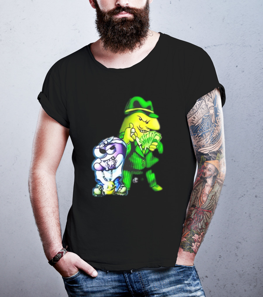 Cool Gangsta Friends Smiling Money Holders T-Shirt