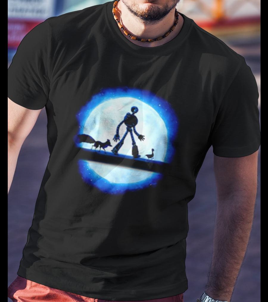 Hakuna Robot Journey With Fox And Goose To The Moon T-Shirt