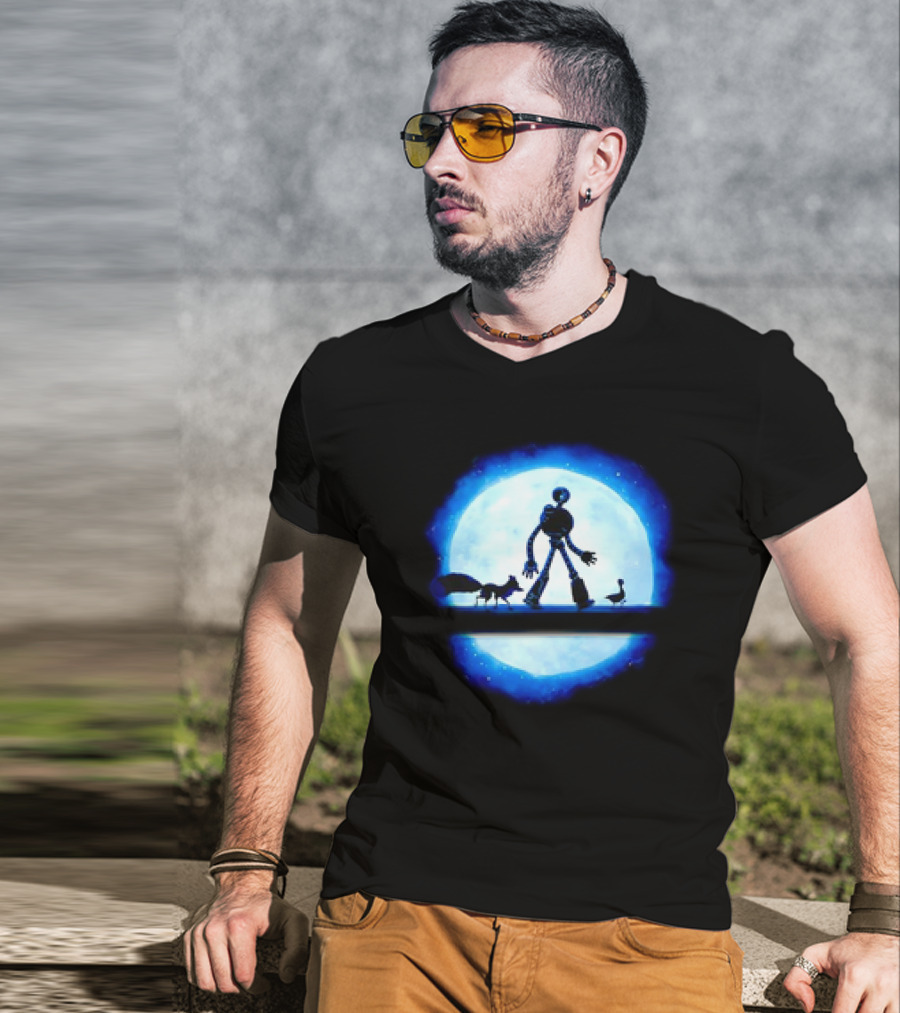 Hakuna Robot Journey With Fox And Goose To The Moon T-Shirt