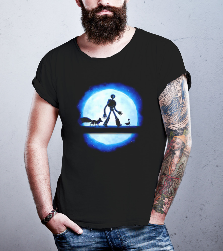 Hakuna Robot Journey With Fox And Goose To The Moon T-Shirt