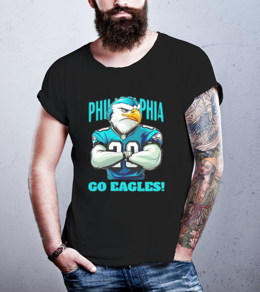 Philadelphia Eagles Mascot Go Eagles NFL Football T-Shirt