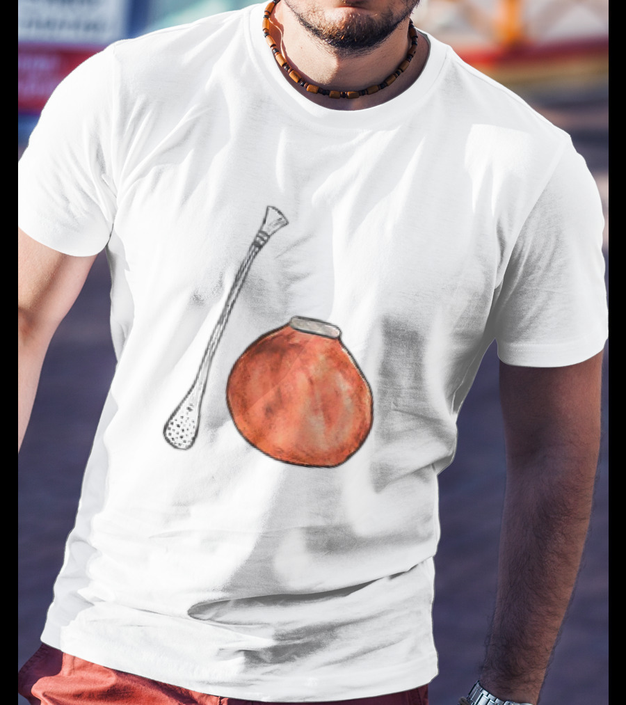 Matte And Bombilla Classic Gourd And Straw T-Shirt