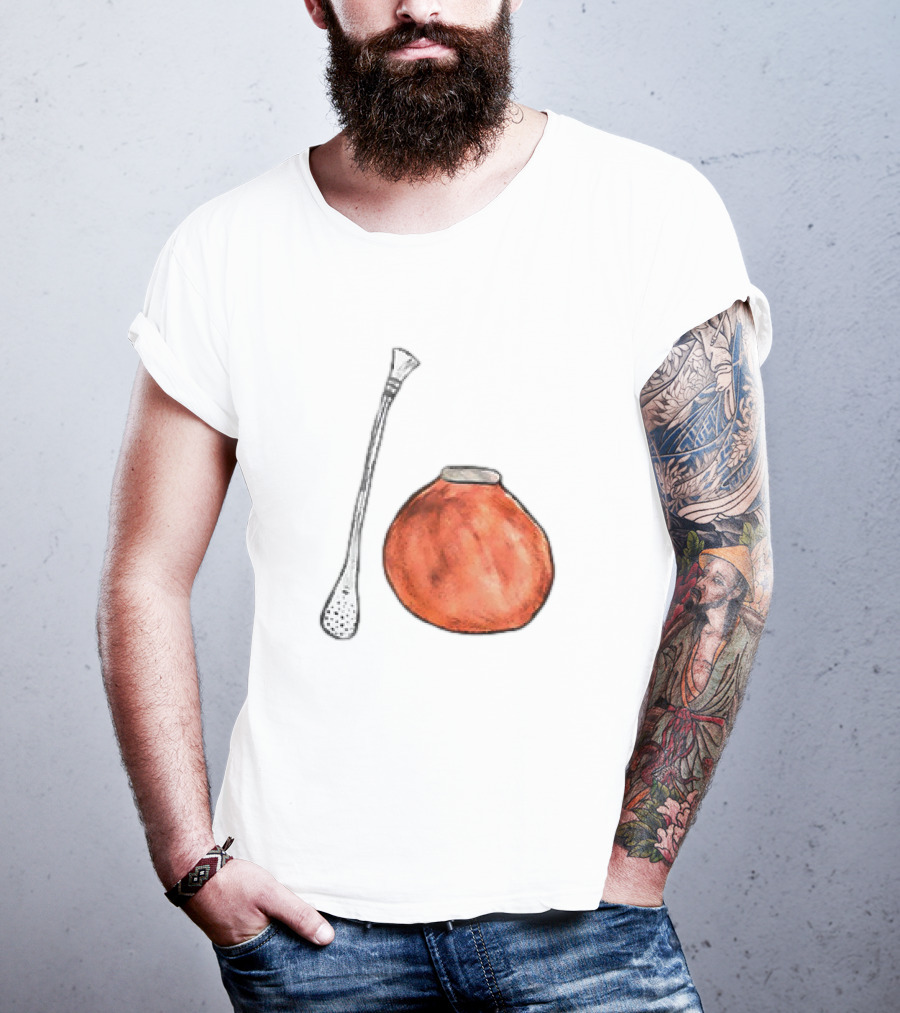 Matte And Bombilla Classic Gourd And Straw T-Shirt