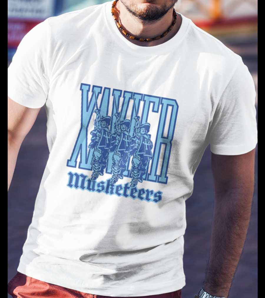 Xavier Musketeers Men's Basketball Three Musketeers Vintage T-Shirt