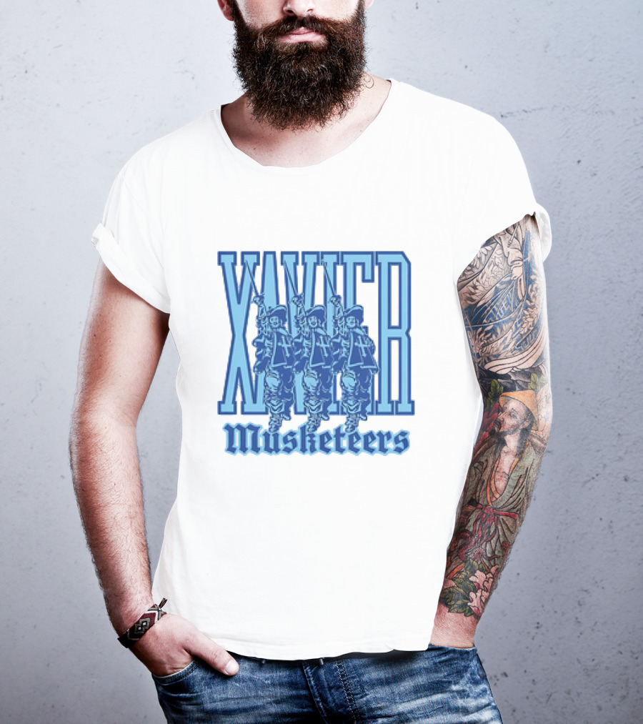 Xavier Musketeers Men's Basketball Three Musketeers Vintage T-Shirt