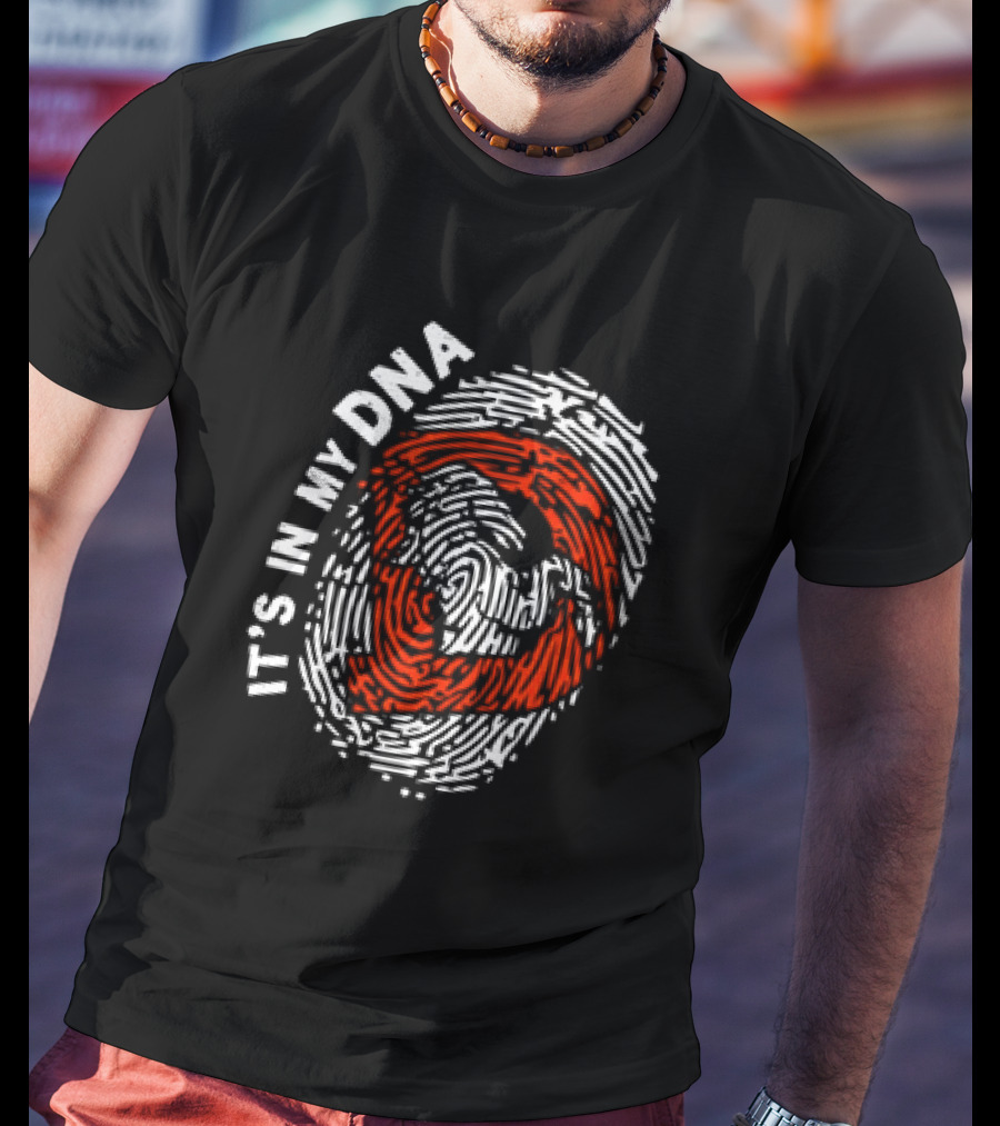 It's In My DNA Denver Broncos Fingerprint T-Shirt