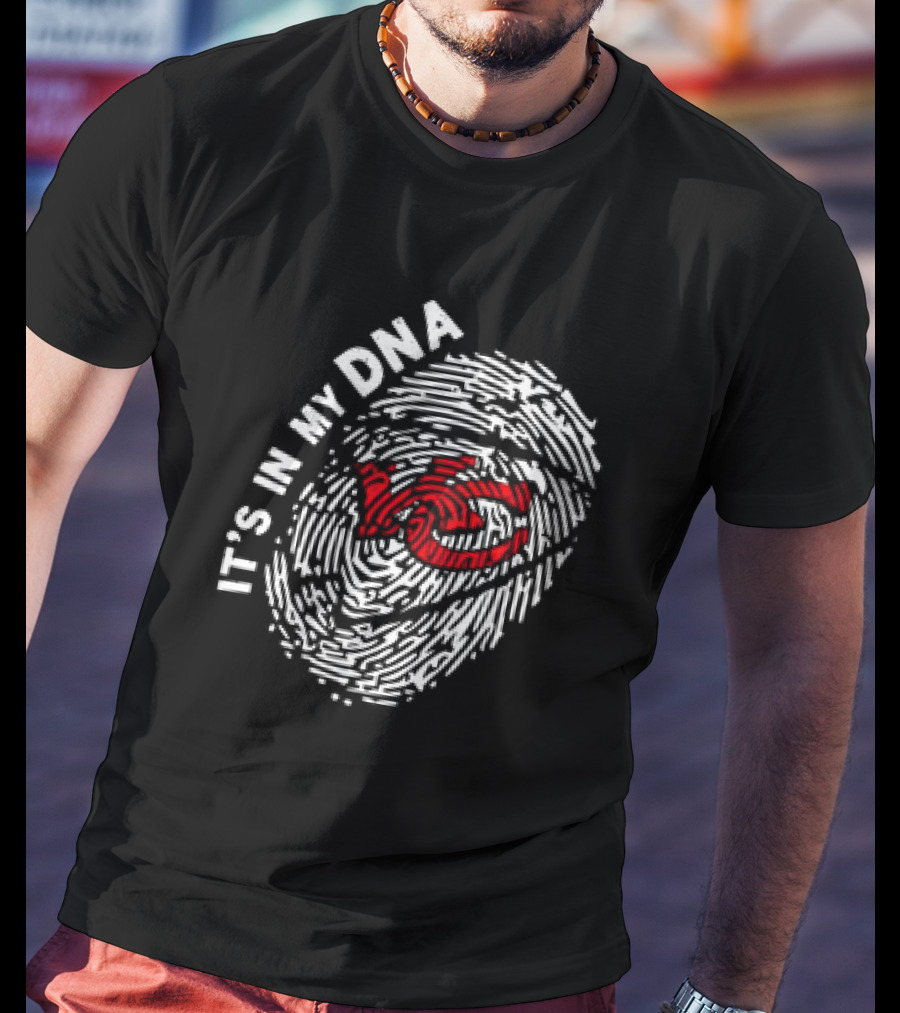 Kansas City Chiefs It's In My DNA Fingerprint T-Shirt