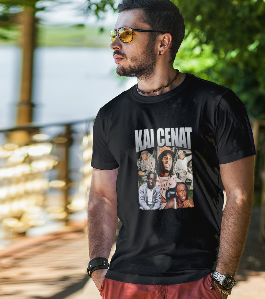 Kai Cenat Vintage Style Collage With 90s Vibe T-Shirt