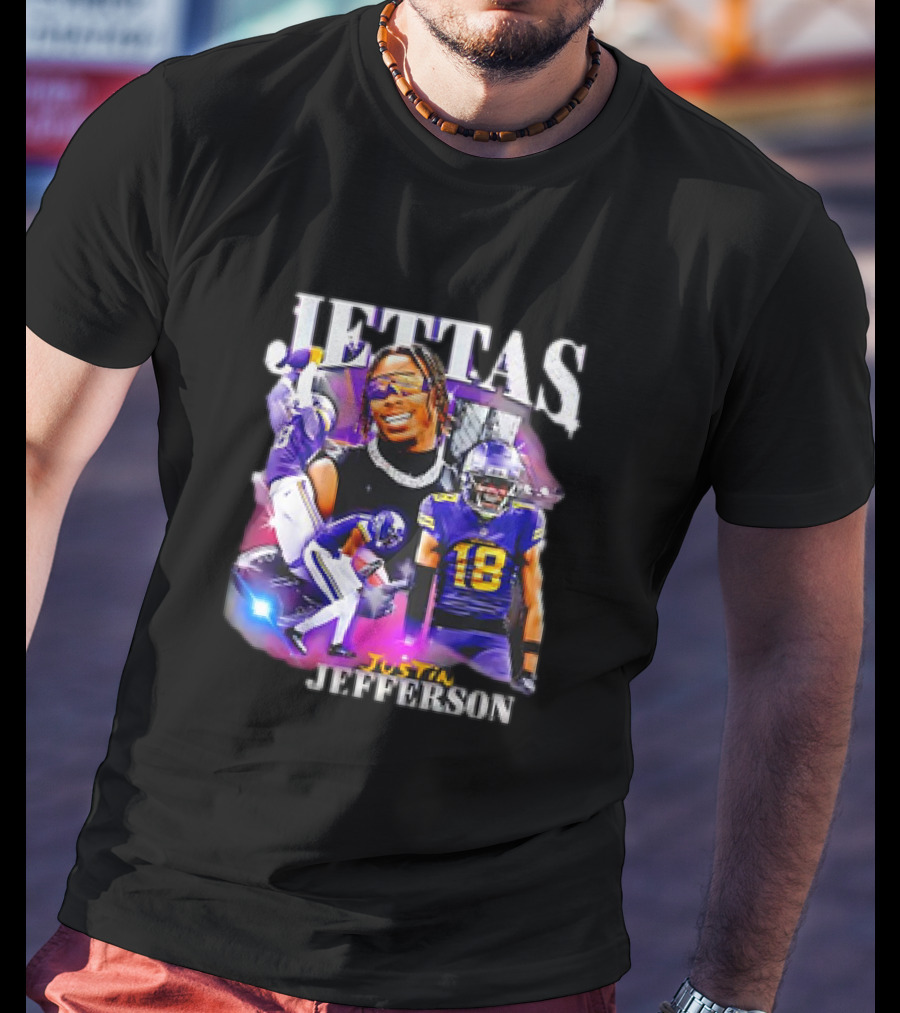 Jettas Justin Jefferson Minnesota Vikings 90s T-Shirt