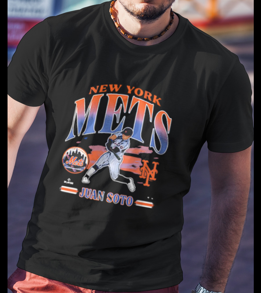 New York Mets Juan Soto Player MLB Baseball '47 Mets T-Shirt