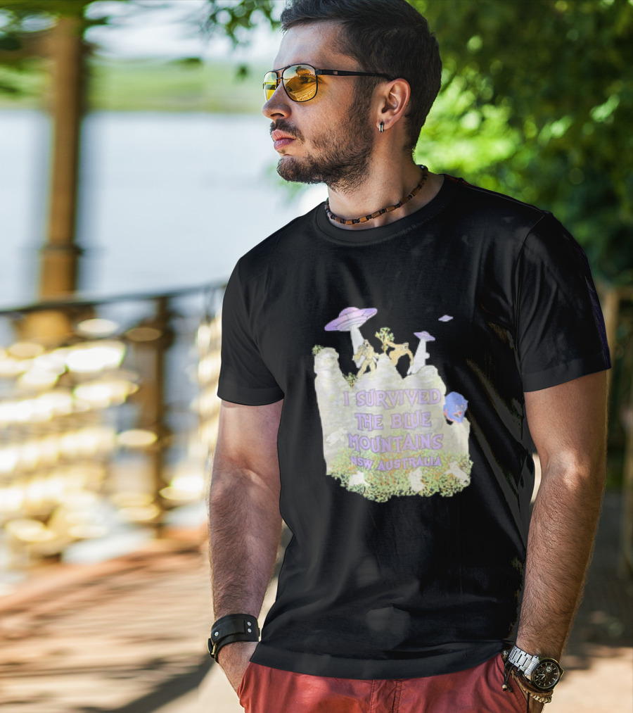 I Survived UFO Encounter In The Blue Mountains NSW Australia T-Shirt