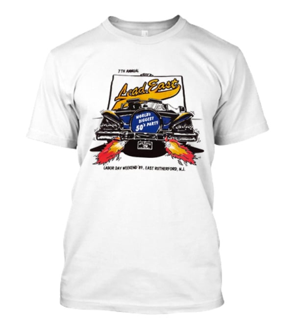 7th Annual Lead East World's Biggest 50's Party Labor Day Weekend '79 East Rutherford N.J T-Shirt