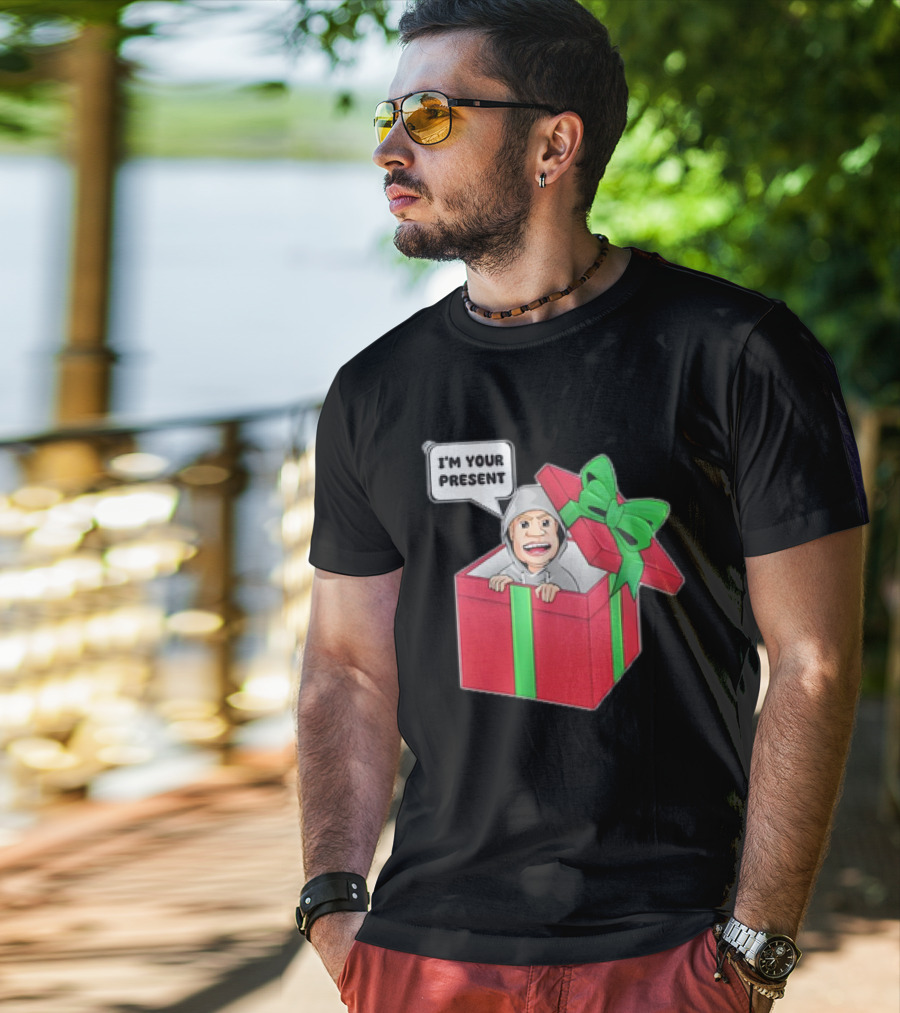Artem Potokin I’m Your Present Cartoon Character In Gift Box T-Shirt