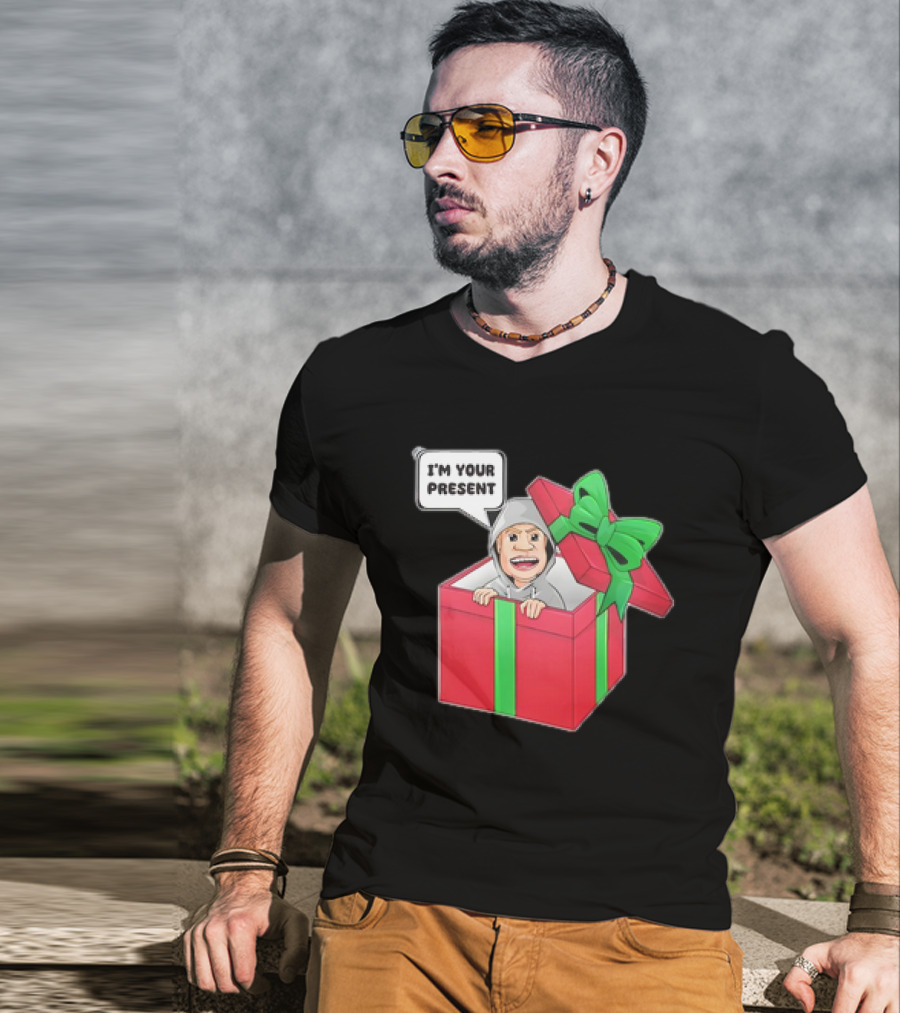 Artem Potokin I’m Your Present Cartoon Character In Gift Box T-Shirt