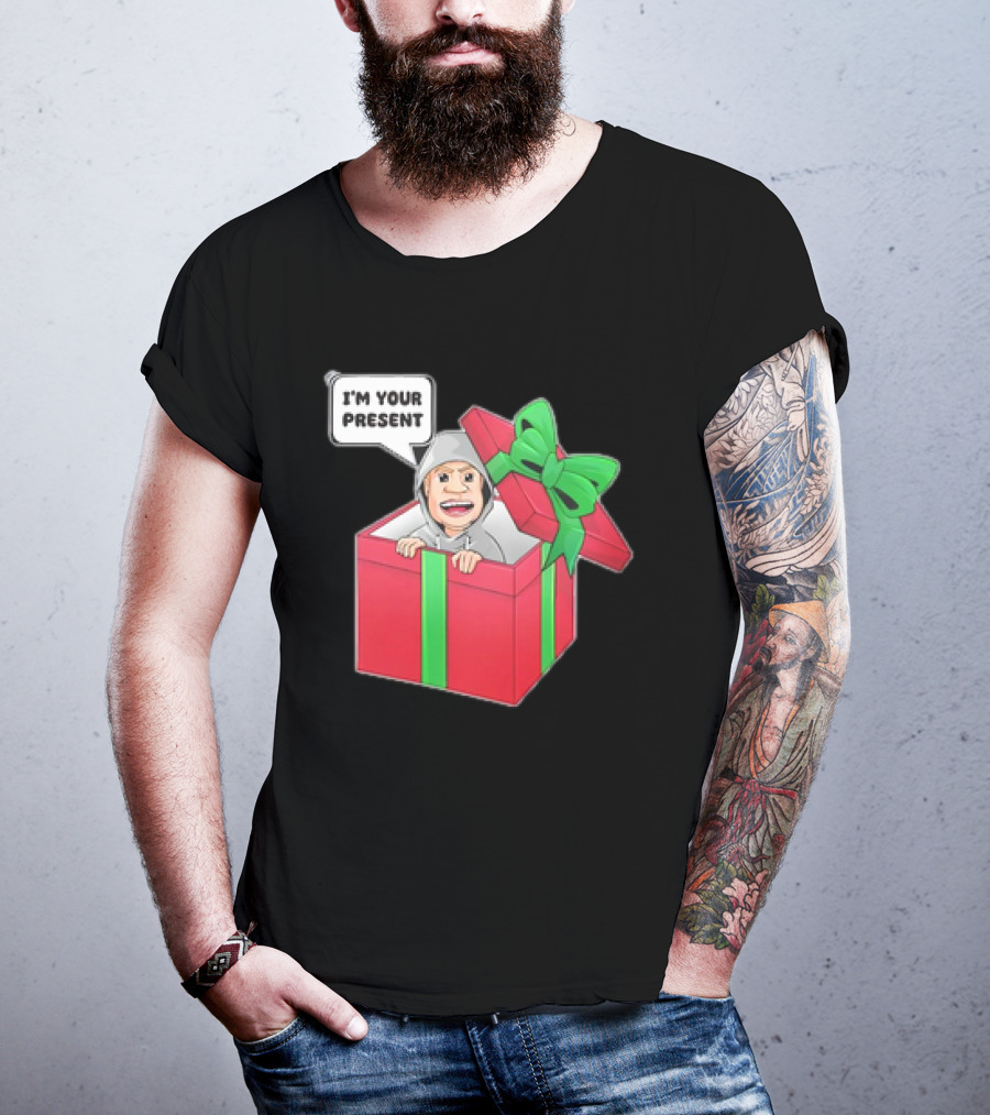 Artem Potokin I’m Your Present Cartoon Character In Gift Box T-Shirt