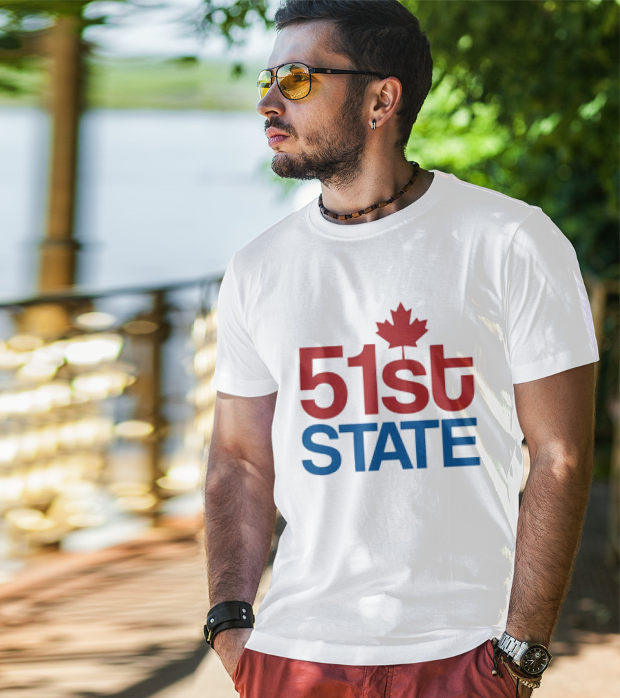 Canada 51st State Maple Leaf T-Shirt