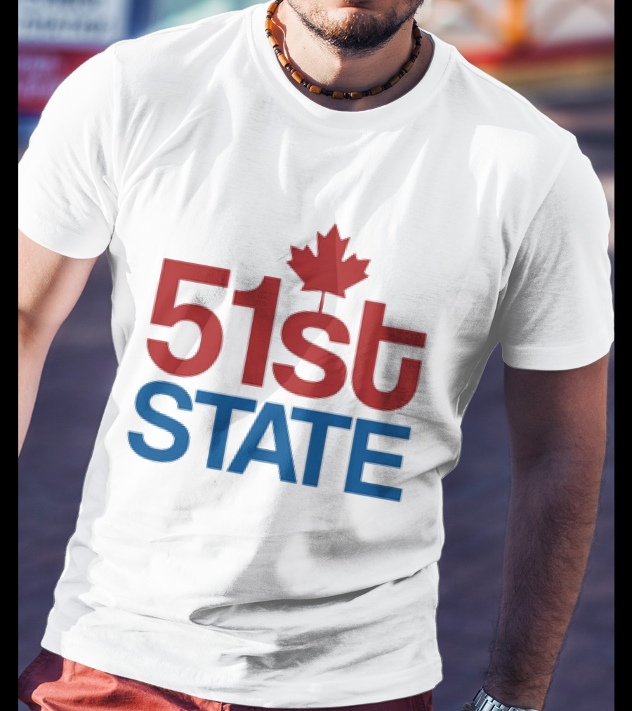 Canada 51st State Maple Leaf T-Shirt