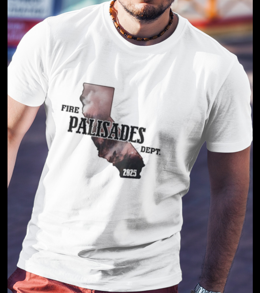 Palisades Fire Dept Support LA Wildfire Relief 2025 T-Shirt
